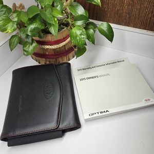 2015 Kia Optima Owners Manual Handbook Set with Case OEM G04B54010.